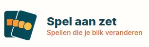 Logo van Spel Aan Zet